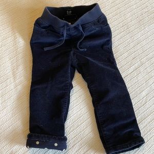 Gap curdoroy lined pants
